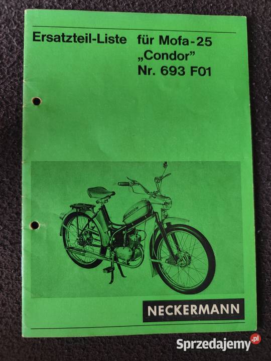 Katalog części Condor mofa 25 Komar ddr Błaszki