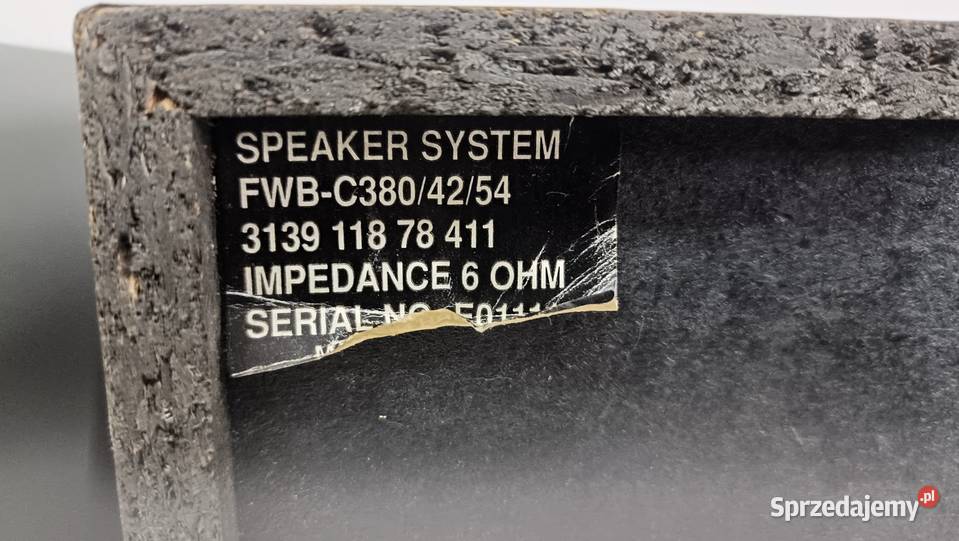 PHILIPS FWBC380 42 54 kolumny audio wielkopolskie Poznań