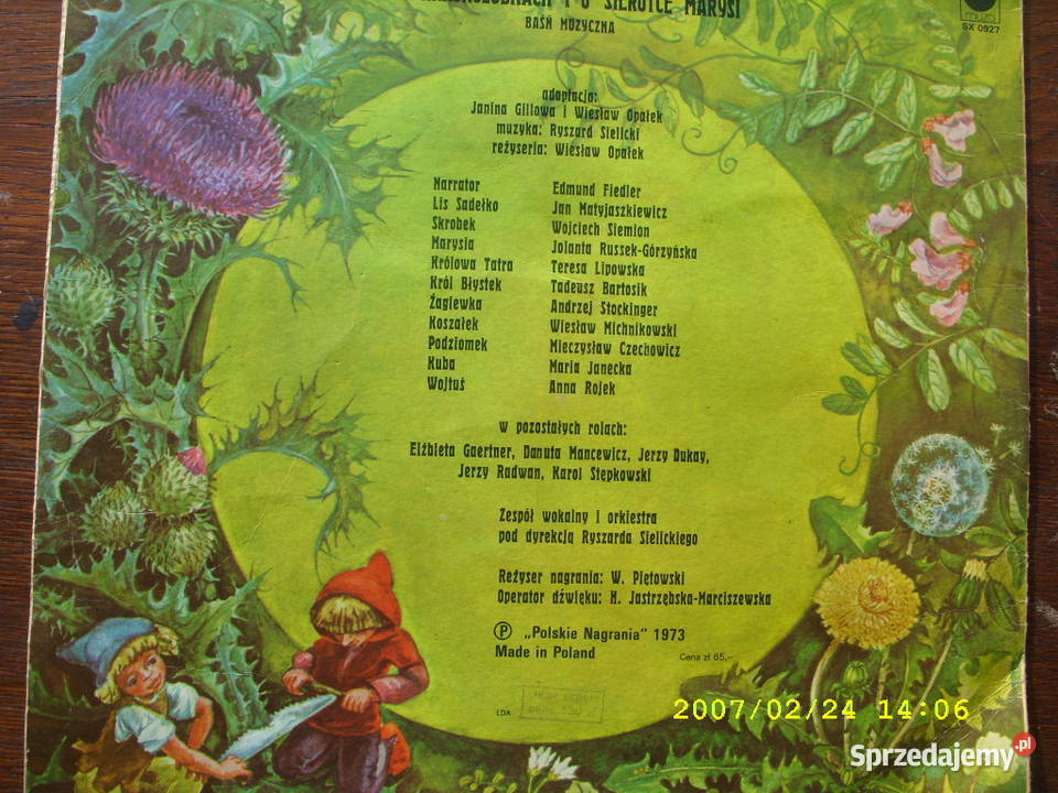 Lp basn muzycznaO krasnoludkach i sierotce Wołów