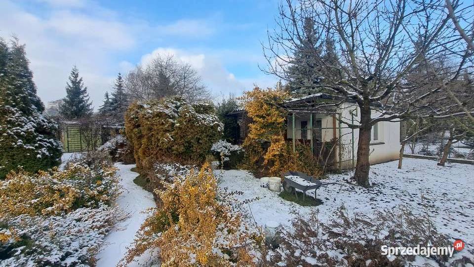 Działka ROD z ocieplonym domkiem Duża działka Nieruchomości Poznań