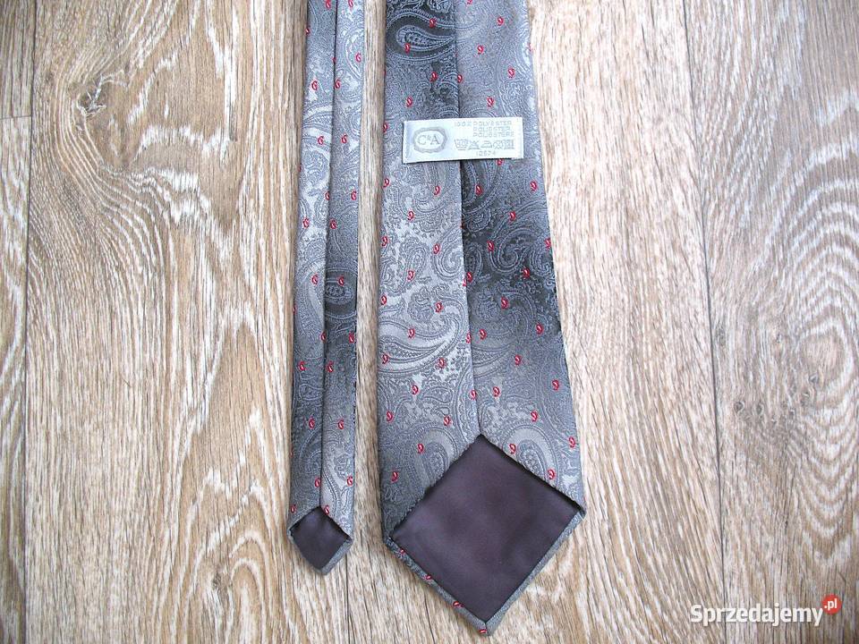 Krawat męski elegancki motyw paisley Siedlce