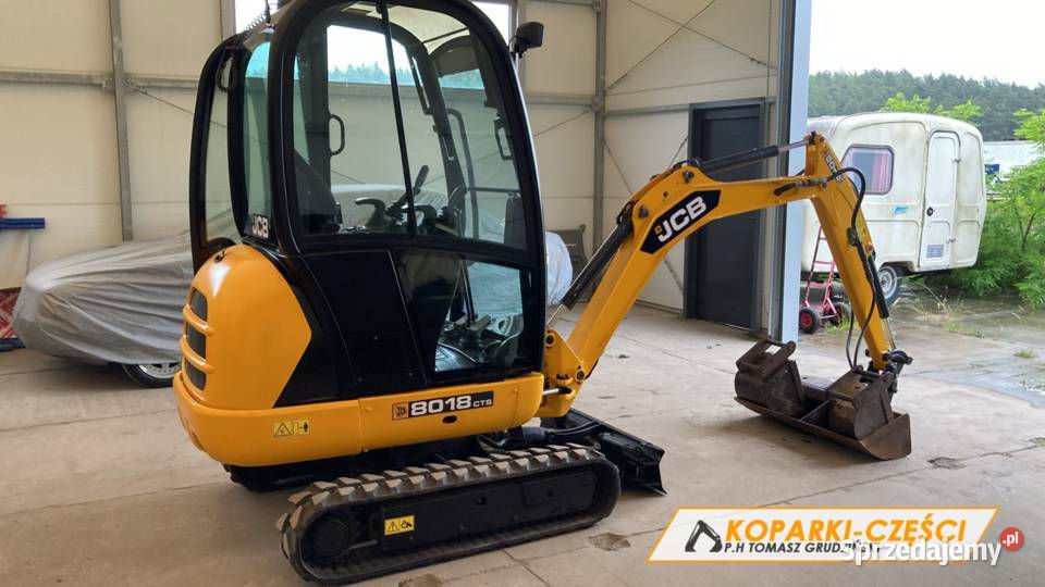 Mini koparka JCB 8018 skarpówka hydrauliczna 3 Kosakowo