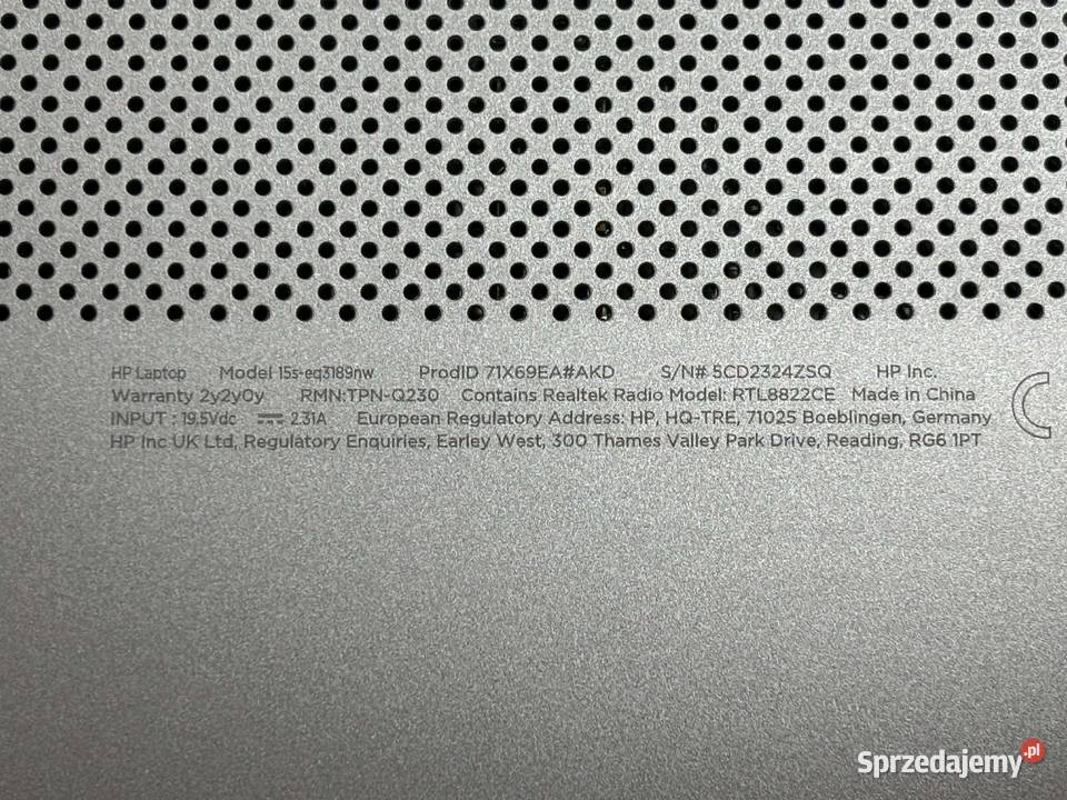 Laptop HP 15seq3189nw AMD Ryzen 5 16GB RAM 512GB warmińsko-mazurskie Elbląg