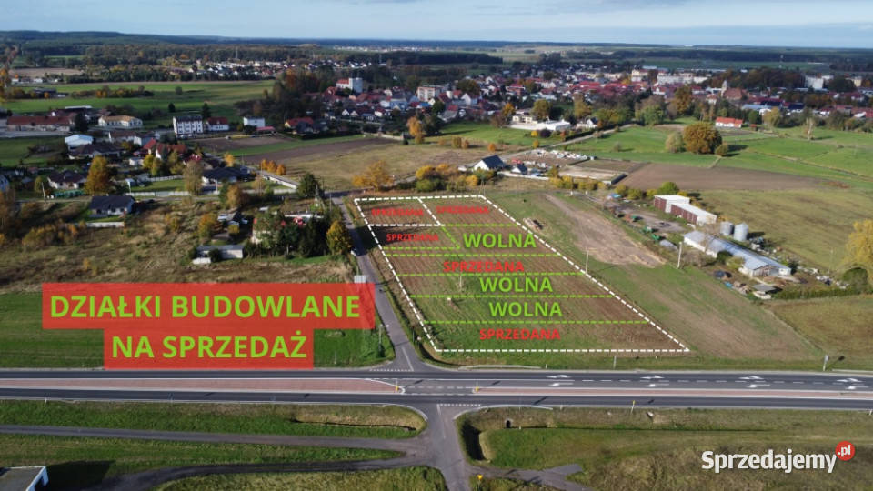 Babimost DZIAŁKI BUDOWLANE z aktualnymi