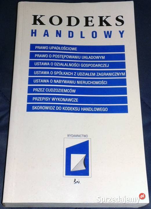 Kodeks handlowych J Katner R Kasterski Rok wydania 1996 lubelskie Chełm