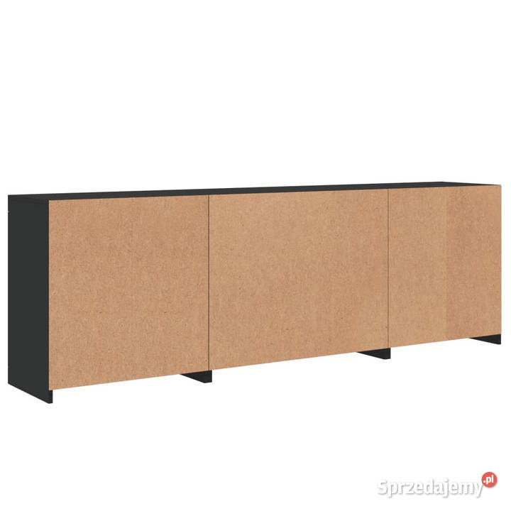 Szafka z oświetleniem LED czarna 202x37x67 Warszawa
