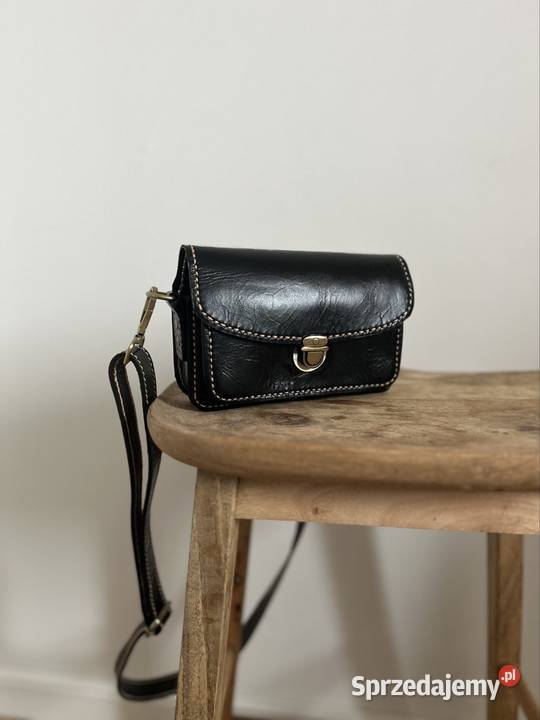 Czarna torebka skórzana Bielany Wrocławskie