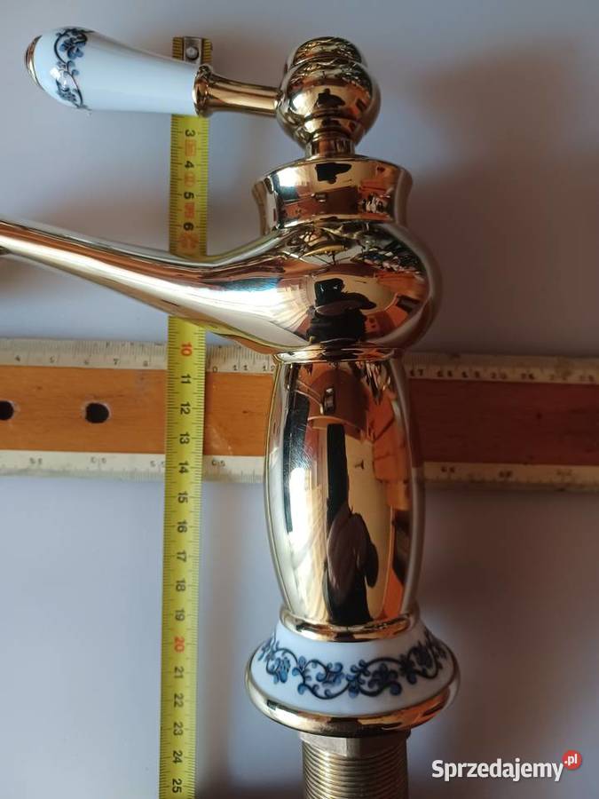 Bateria umywalkowa Mosiądz ceramika Wyposażenie wnętrz