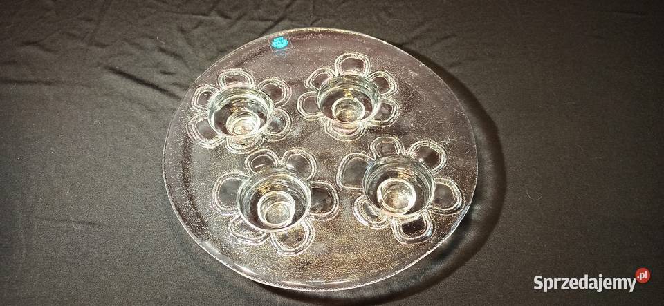 Finlandia szkło artystyczne MERI LASI świecznik małopolskie Jasień