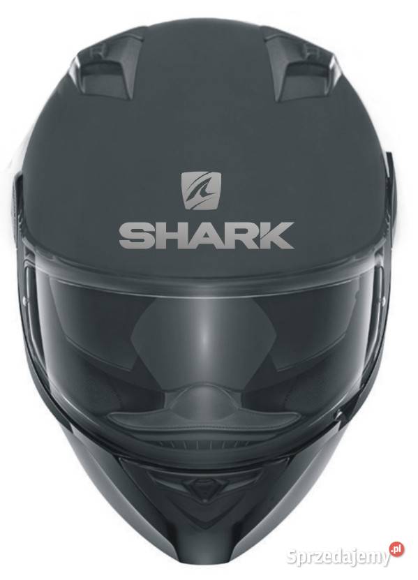 SHARK białe srebrne naklejki na kask motocyklowy Kraków