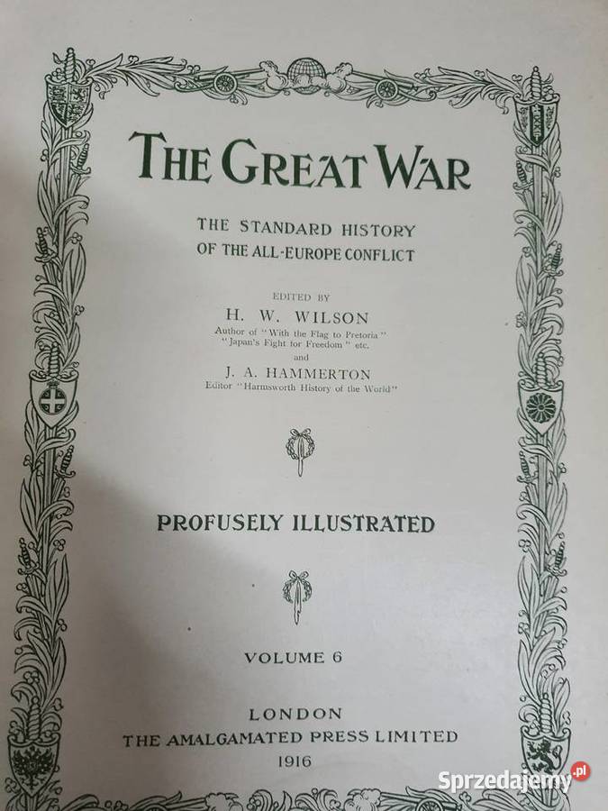 Historia I wojny wg Wilsona Antykwariat Chrzanów