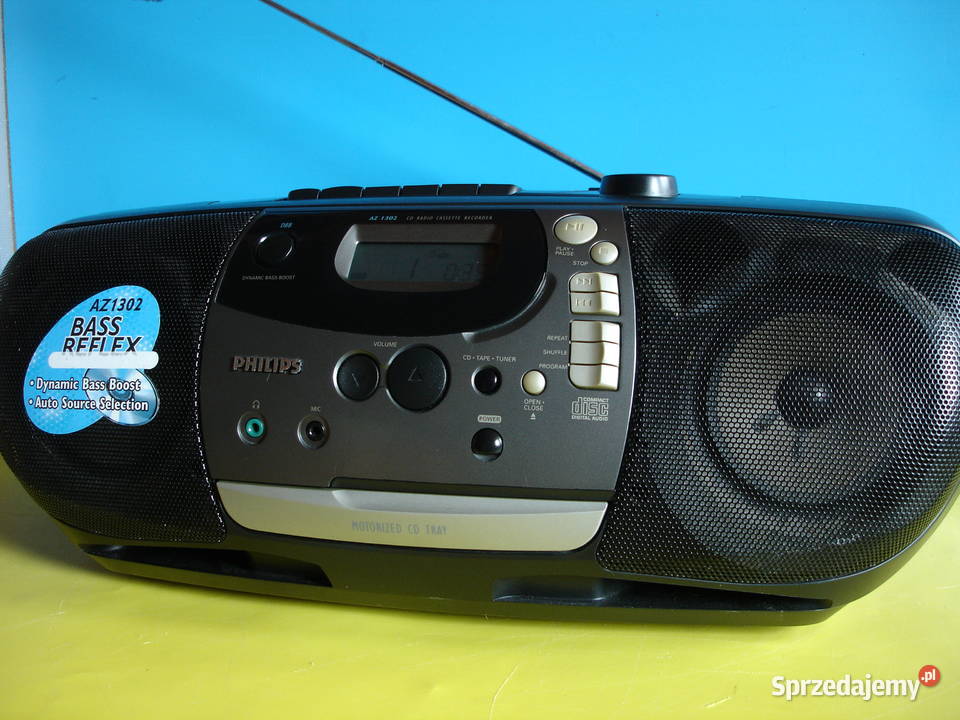 Radiomagnetofon z CD PHILIPS AZ1302 Zielona Góra