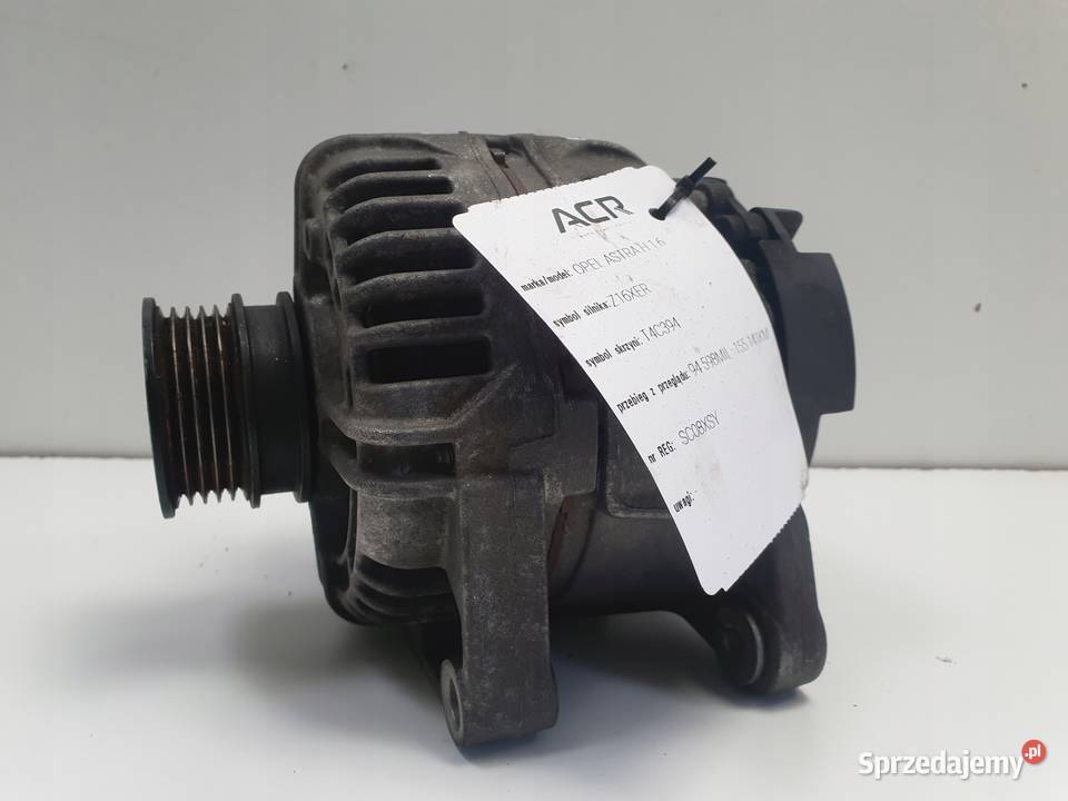 ALTERNATOR Opel Astra III H 16 16V 100A bosch Układ elektryczny silnika Chełm