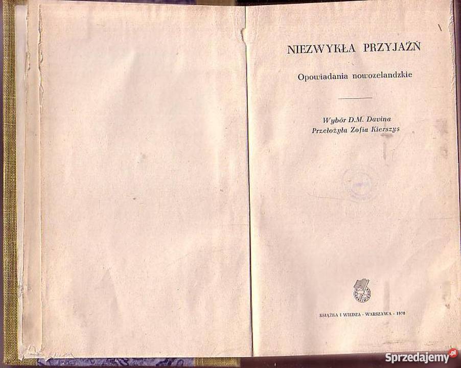 076 NIEZWYKŁA PRZYJAŹŃ OPOWIADANIA literatura piękna - proza zagraniczna Czyrna