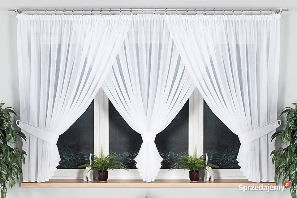 Firana zakładana z woalu kresz firanki do salonu Wrocław sprzedam