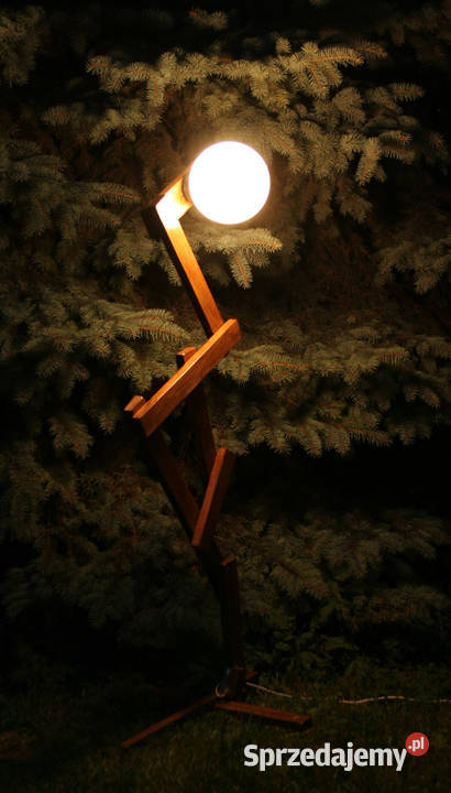 Dębowa lampa ogrodowa ARTstyle design mazowieckie Warszawa