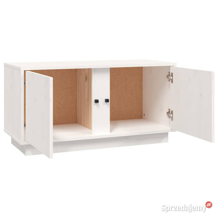 Szafka pod telewizor biała 80x35x405 lite drewno Warszawa