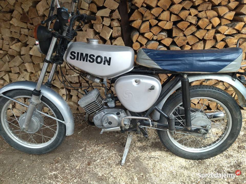 Simson S51 z 1990 roku dokumentami Simson Radomsko