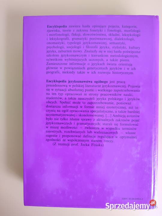 Encyklopedia językoznawstwa ogólnego red K śląskie Katowice sprzedam