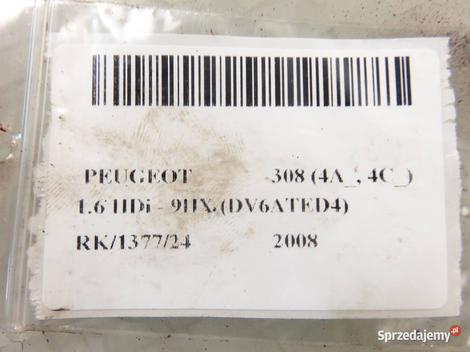 PIASTA TYLNA PRAWA PEUGEOT 308 16 HDi osobowe