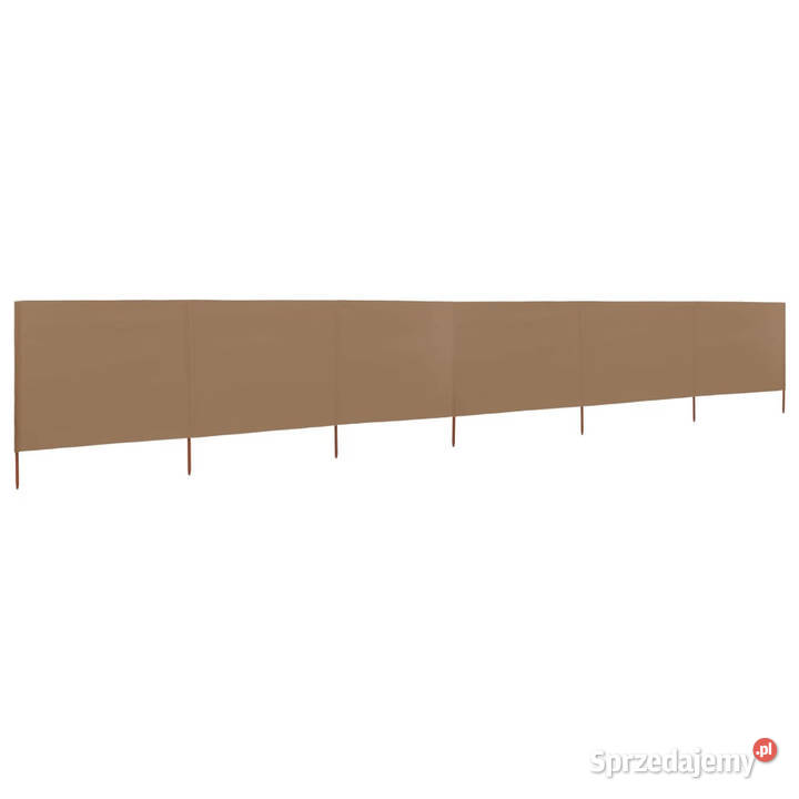 Parawan 6skrzydłowy z tkaniny 800x120 taupe mazowieckie Warszawa