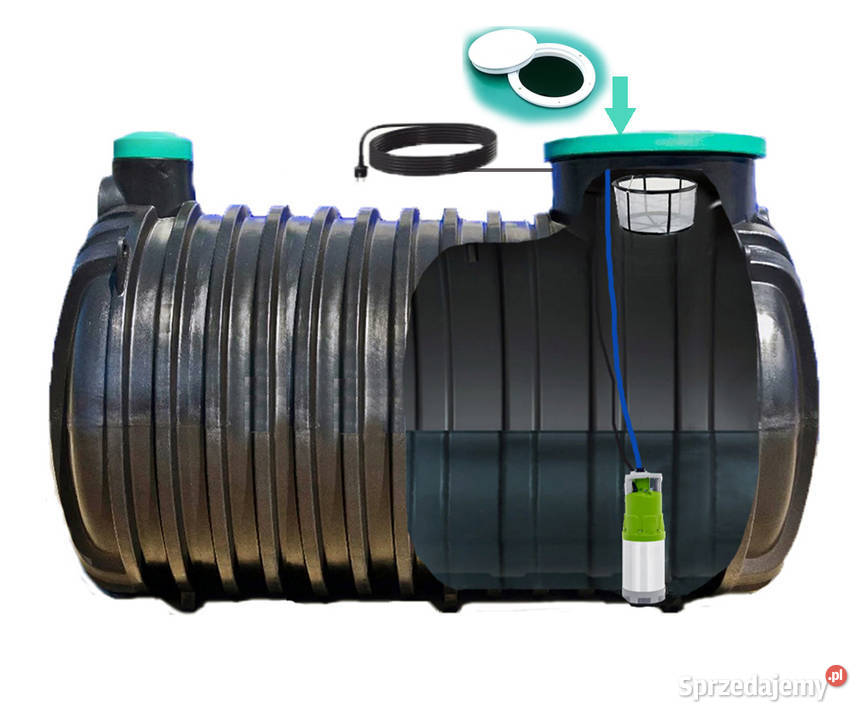 ZESTAW ZBIORNIK NA DESZCZÓWKĘ 4000L Moja woda Nawadnianie Opole