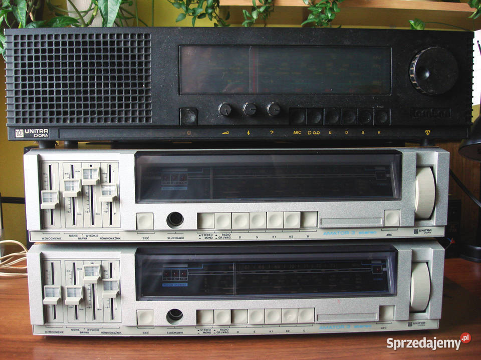 Amator 3 Taraban DMP 502 Unitra Diora 3 sztuki Amplitunery Kielce