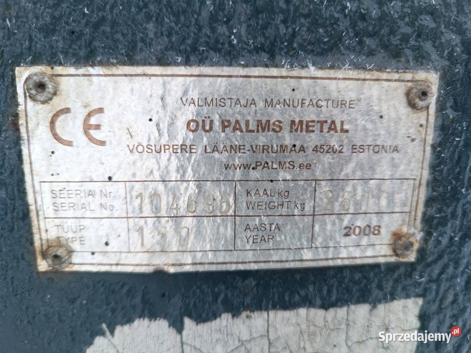 Przyczepa Palms 10ton podlaskie
