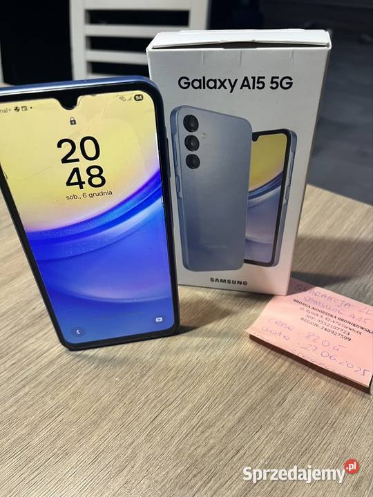 Samsung Galaxy A15 128 GB stan perfekcyjny nowy śląskie Przeczyce sprzedam