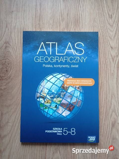 Atlas geograficzny Polska kontynenty świat klas Katowice sprzedam