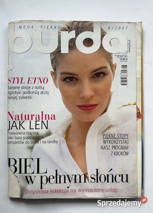 Burda 62007 czasopismo moda szycie wykroje lato sprzedam