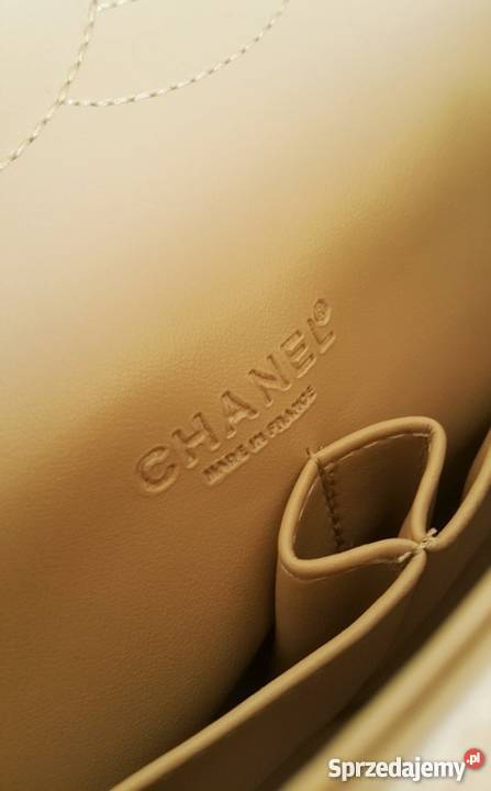 TOREBKA CHANEL 255 PIKOWANA CHANELKA BEŻ ZŁOTO żółty/złoty Bydgoszcz sprzedam