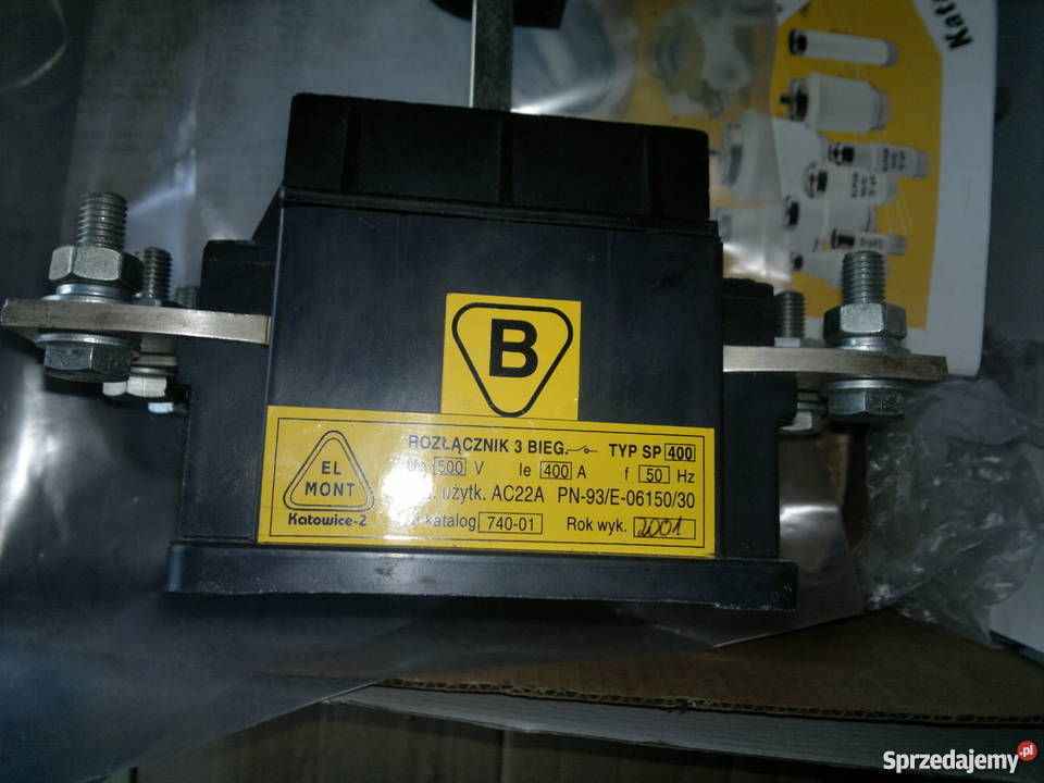 Rozłącznik typ SP 400 3 bieg ELMONT 400A Elektryka i akcesoria Dąbrowa Górnicza