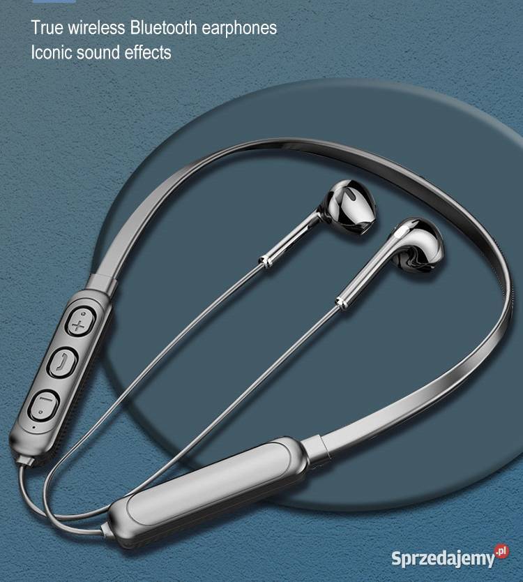 Słuchawki Sportowe Bluetooth 50 na Pałąku Słuchawki i głośniki Sieradz sprzedam