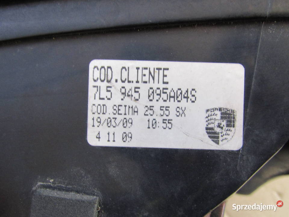 LAMPA TYLNA LEWA PORSCHE CAYENNE 0207 7L5945095A lewe łódzkie Mysłaków