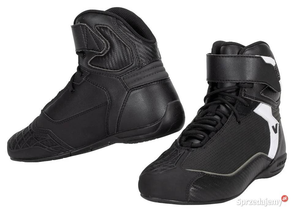 Vanucci VSB1 Black buty motocyklowe wiązane 44