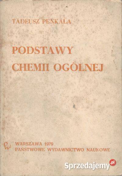 Podstawy chemii ogólnej Penkala Sandomierz
