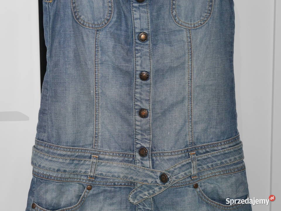 Guess świetna jeansowa dopasowana sukienka 36 S Wrocław