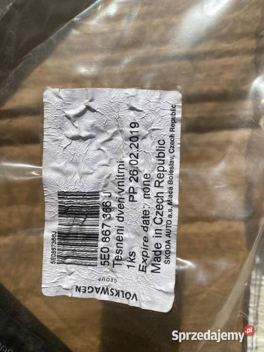 USZCZELKA DRZWI PP SKODA OCTAVIA III 5E0867366J podkarpackie Dębica