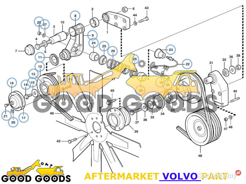 VOLVO NAPINACZ PASKA 11030542 11030524 471886