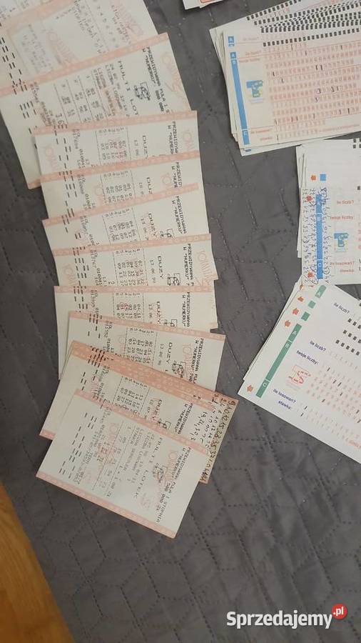Stare kupony lotto i toto sportowe mazowieckie Warszawa sprzedam