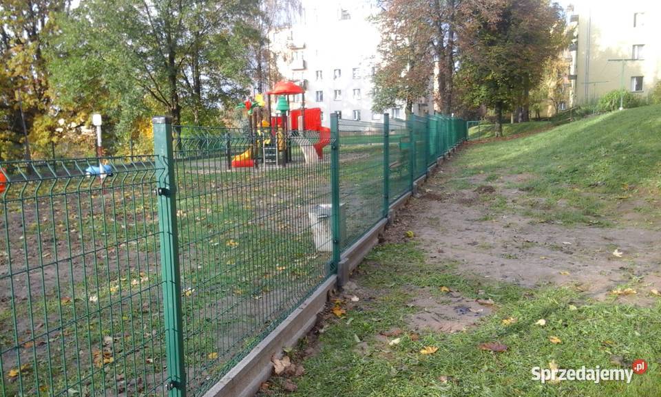 Ogrodzenie kompletne 123x250 kolor podmurówka Budowa Gorlice