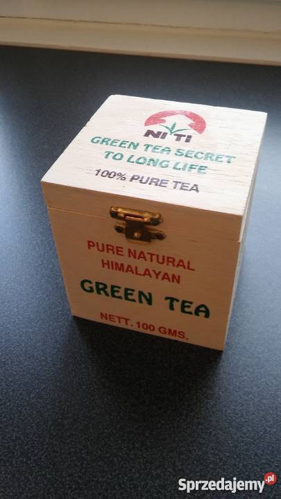 Drewniane pudełko na herbatę Nepal pomorskie