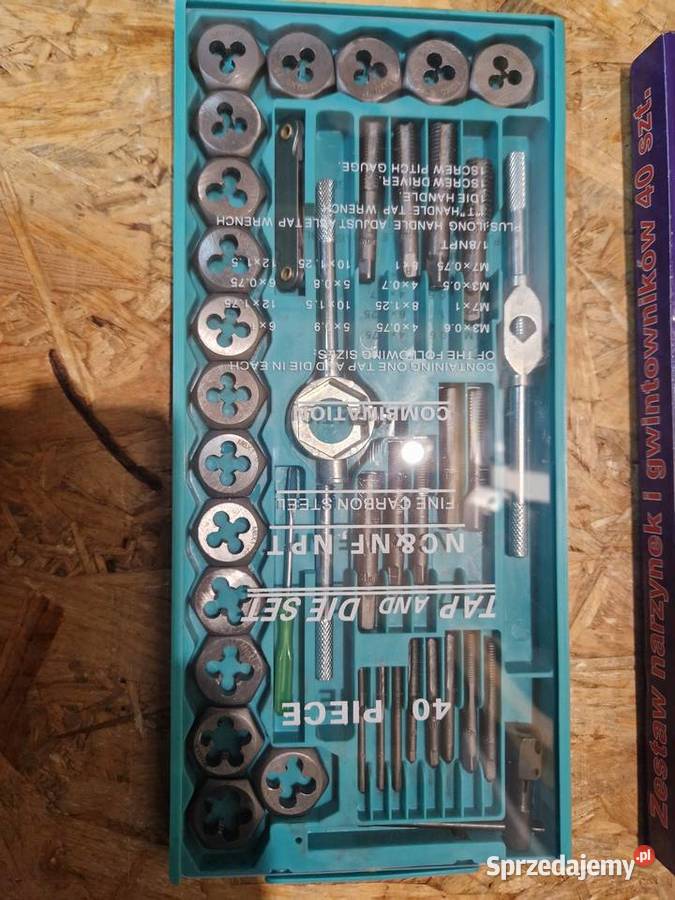 ZESTAW NARZYNEK I GWINTOWNIKÓW 40 EL wielkopolskie Głogowa