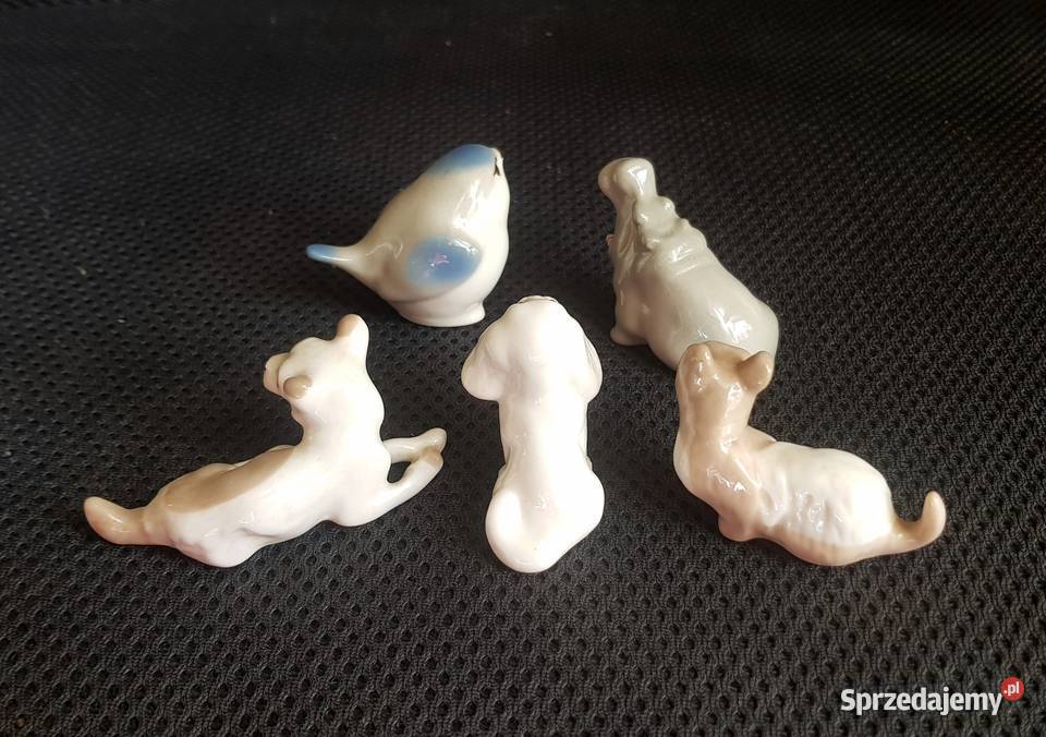Łomonosow porcelanowe mini figurki mazowieckie Warszawa
