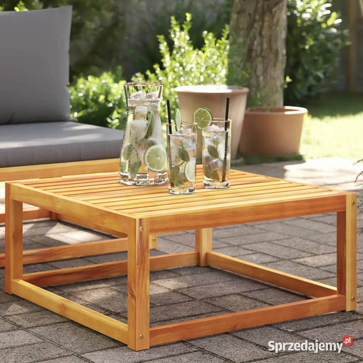 Stolik ogrodowy 65x65x29 lite drewno akacjowe Warszawa