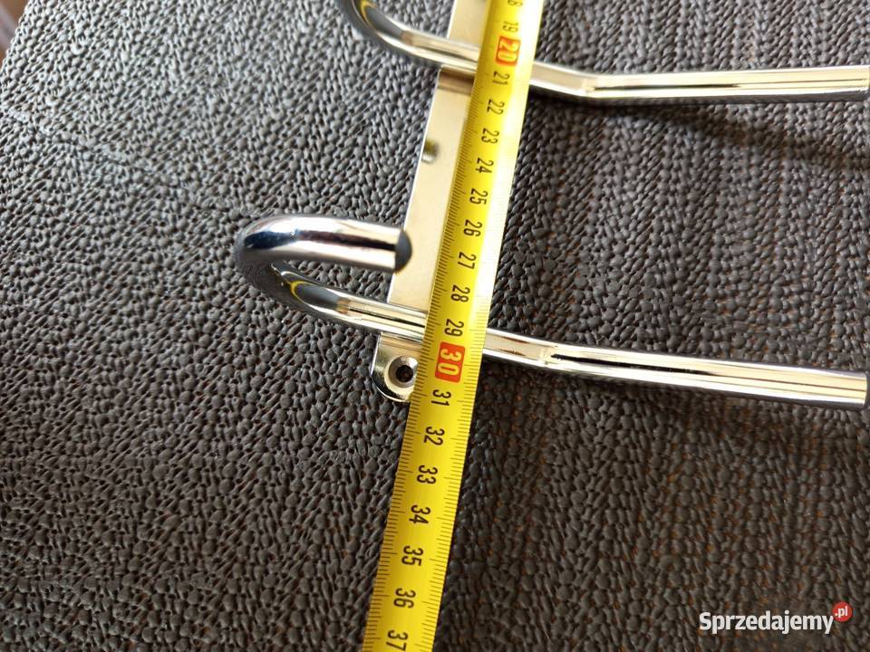 Wieszak metalowy chromowany duży do łazienki Warszawa