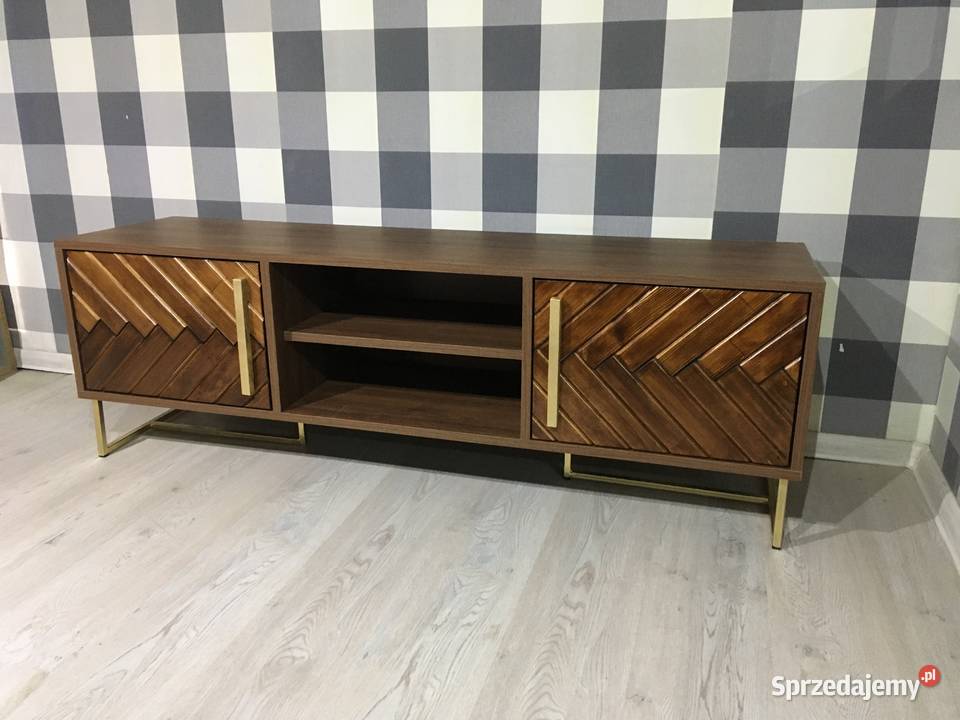 Szafka sideboard 150 orzech fronty jodełka Szafy, regały, półki Warszawa