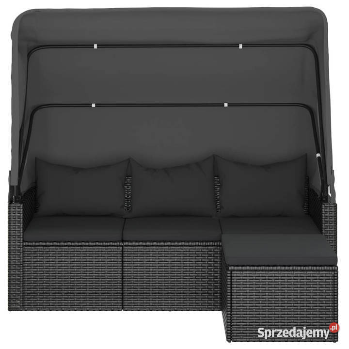 3os sofa ogrodowa z daszkiem i podnóżkiem Warszawa