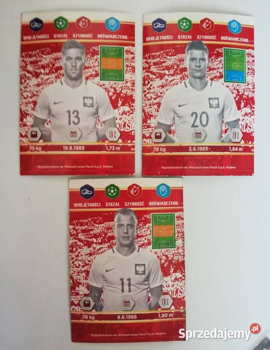 Kolekcja kart z piłkarzami 55 sztuk Warszawa
